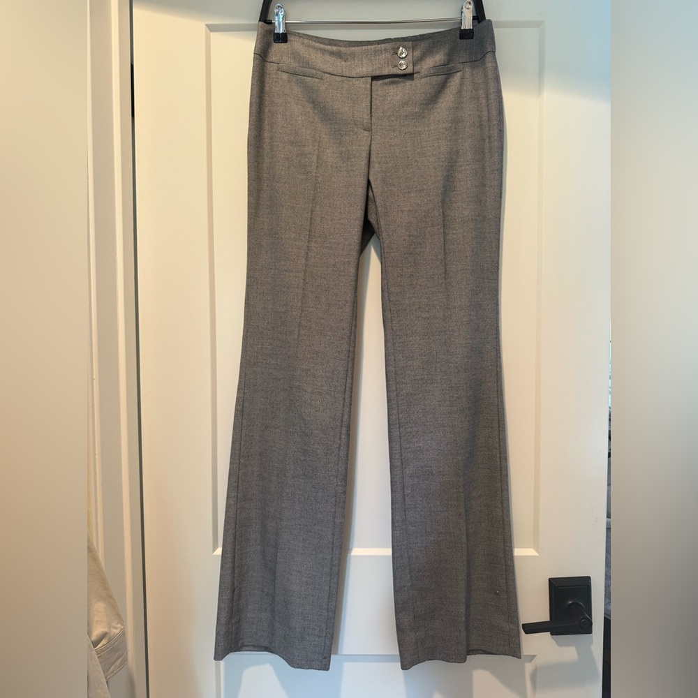 White House Black Market Gray Wide Leg Pants